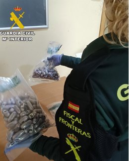 Estupefaciente intervenido.