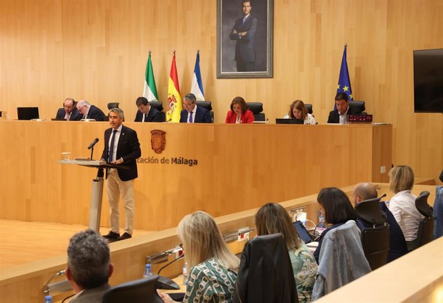 Un momento de la sesión plenaria de la Diputación.