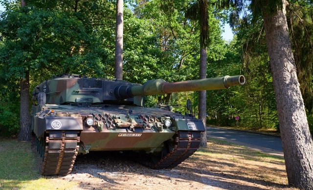Archivo - Un tanque Leopard 2A4 al servicio de las Fuerzas Armadas de Alemania