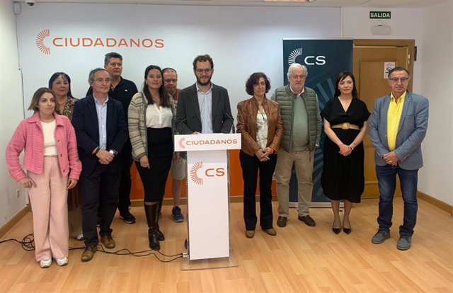 Miembros de la candidatura de Ciudadanos al Ayuntamiento de Valladolid en las elecciones municipales.