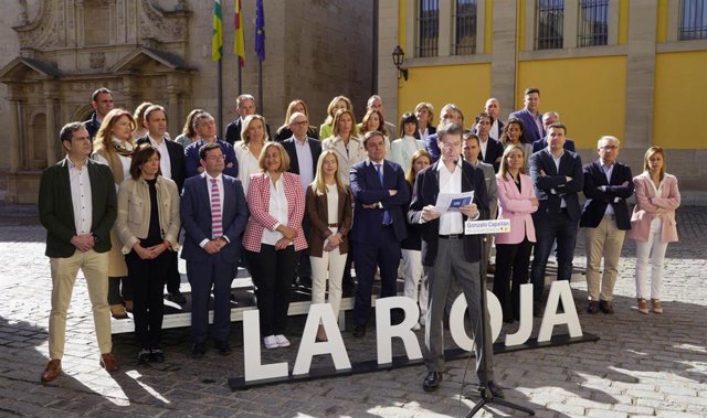 Candidatura autonómica del PP de La RIoja con Gonzalo Capellán al frente