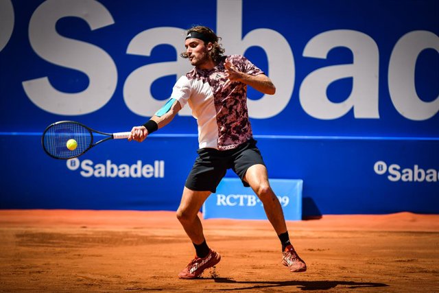 Stefanos Tsitsipas en el Barcelona Open Banc Sabadell 2023