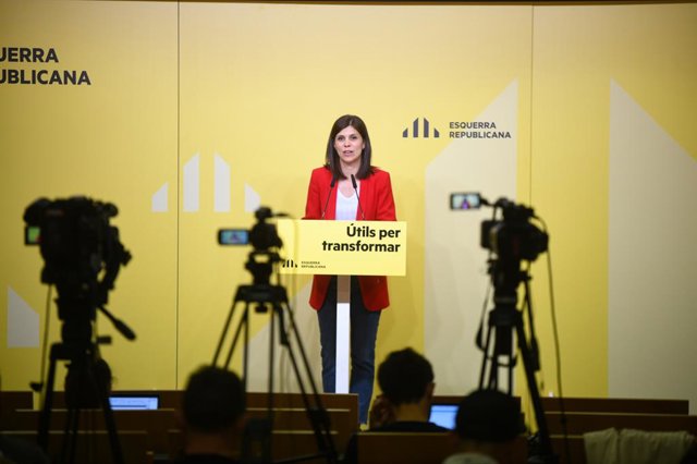 Marta Vilalta en la roda de premsa
