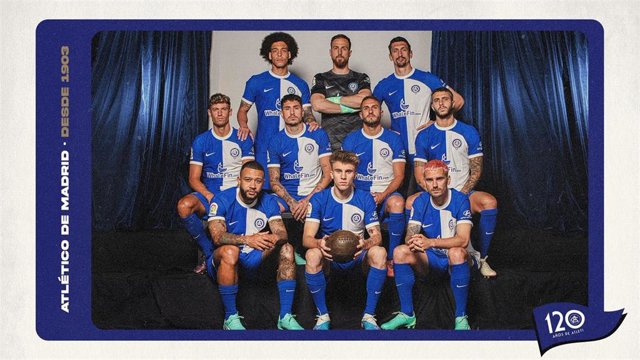 El Atlético de Madrid vestirá de azul y blanco ante el Mallorca para celebrar su 120º aniversario