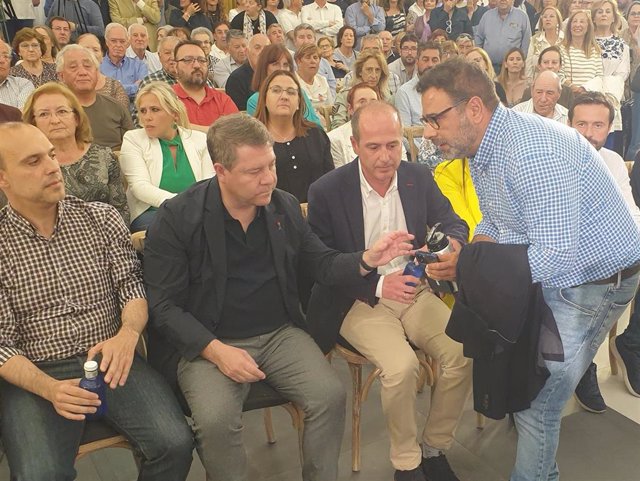 El presidente de Castilla-La Mancha y candidato a la reelección, Emiliano García-Page, en Guadalajara