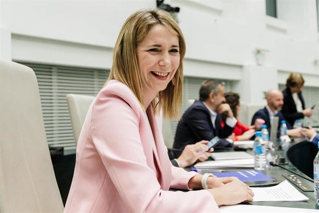 La portavoz del PSOE en el Ayuntamiento, Mar Espinar, durante una sesión plenaria en el Ayuntamiento de Madrid 