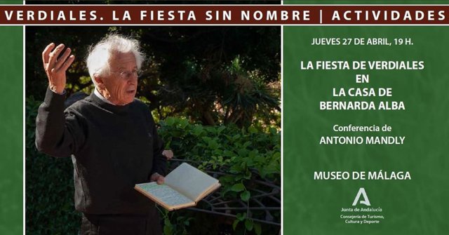 Imagen promocional de la charla que tendrá lugar en el Museo de Málaga.