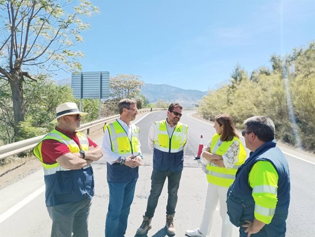 Visita a las obras en la A-315