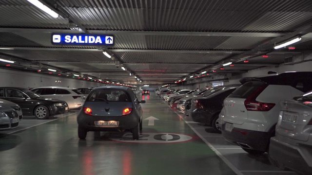 Imagen del aparcamiento subterráneo de Isabel la Católica en Valladolid.