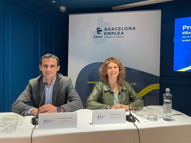 El director regional y la responsable de Recursos Humanos de Clece en Catalunya y Baleares, Carlos Martínez y Rosa Llamas