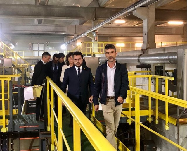 El presidente Pere Aragonès visita la ATL ITAM Dessalinitzadora del Llobregat
