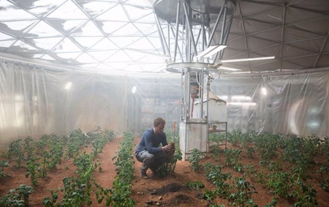 Escena de la película The Martian