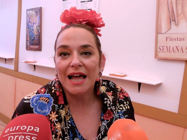 Toñi Moreno en la Feria de Sevilla