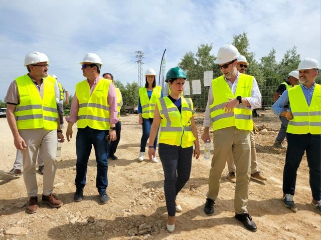 La Junta realiza una visita técnica a las obras de la EDAR de Jamilena