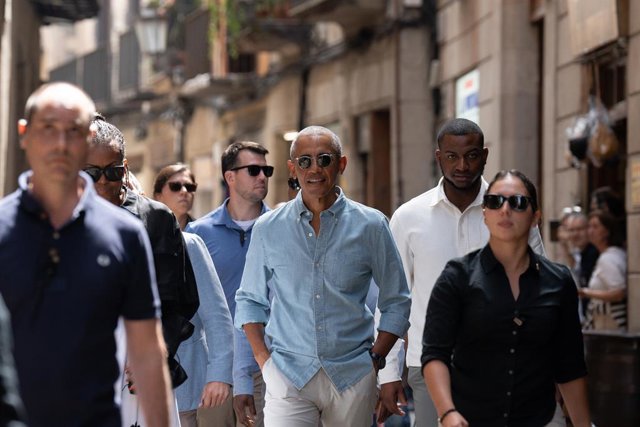 L'expresident dels EUA Barack Obama a Barcelona