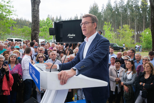 Feijóo asiste a una romería de los populares en O Pino, A Coruña