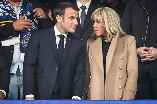 El presidente de Francia, Emmanuel Macron, durante la final de la Copa de Francia de fútbol