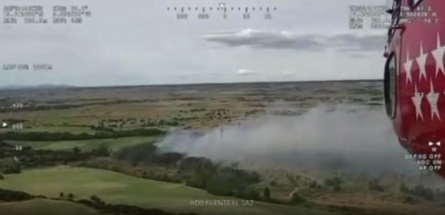 Incendio en Fuente el Saz del Jarama