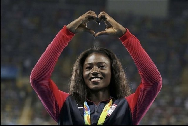 La atleta estadounidense Tori Bowie.