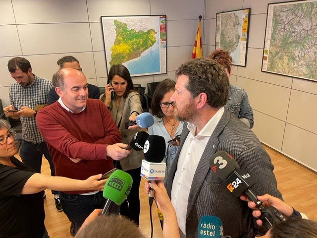 El secretari de Mobilitat i Infraestructures de la Generalitat, Marc Sanglas, en declaracions als mitjans 
