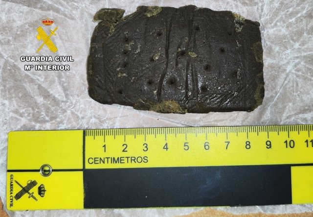 Hachís intervenido.