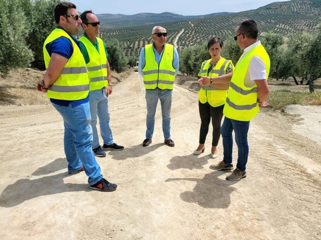 Visita a las obras en el camino rural Del Patronato
