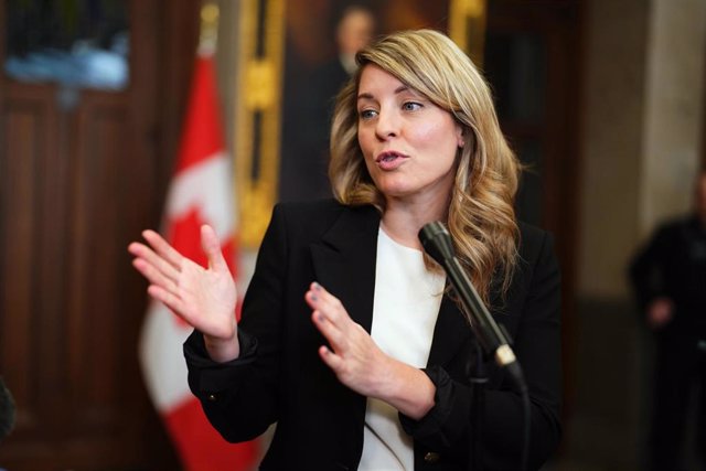 Archivo - La ministra de Exteriores de Canadá, Mélanie Joly