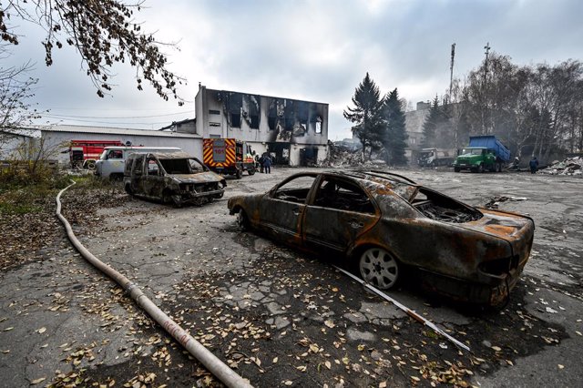 Archivo - Vehicles destruïts a la regió ucraïnesa de Zaporíjia