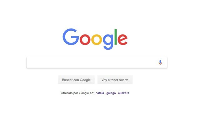 Archivo - Pantalla principal Google