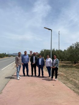Visita técnica del presidente de la Diputación de Jaén, Francisco Reyes, a actuaciones ejecutadas en Pozo Alcón.