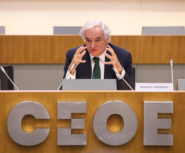 Archivo - El presidente de CEIM, Miguel Garrido.