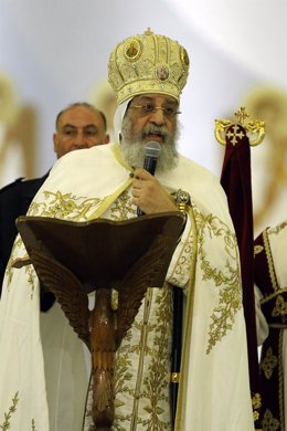 Archivo - El patriarca copto ortodoxo de Alejandría, Tawadros II