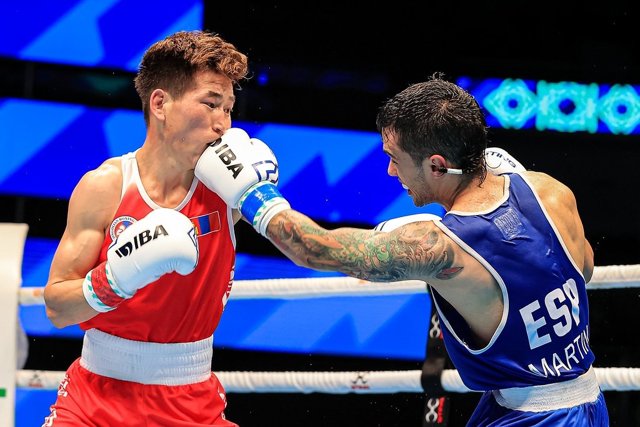 Martín Molina, durante los Campeonatos del Mundo de boxeo olímpico.