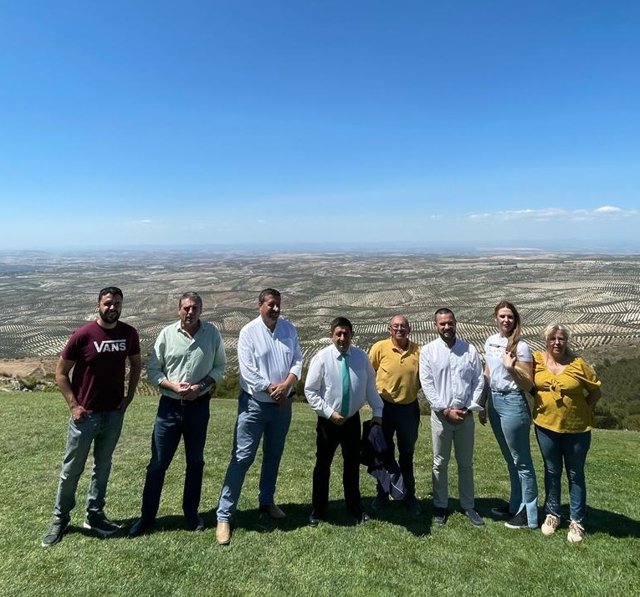 Reyes durante su visita al paraje de las 7 Pilillas