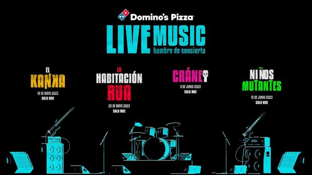 La Habitación Roja, El Kanka, Cráneo y Niños Mutantes en Domino's Live Music 2023