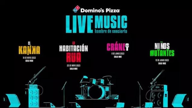 La Habitación Roja,  El Kanka, Cráneo y Niños Mutantes en Domino's Live Music 2023