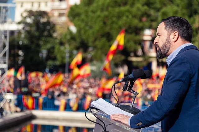Archivo - El presidente de VOX España, Santiago Abascal