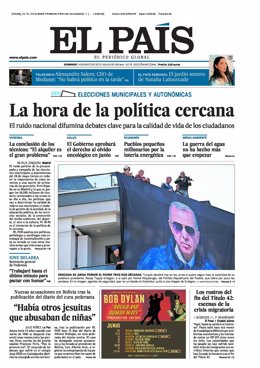 Portada de El País del 14 de mayo de 2023.