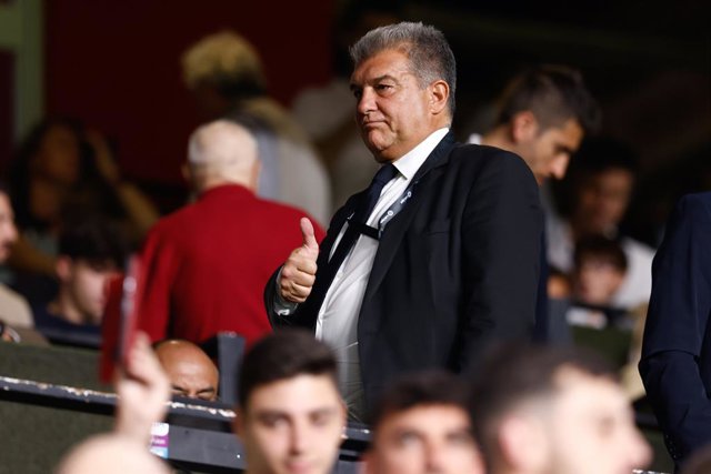 El president del FC Barcelona, Joan Laporta