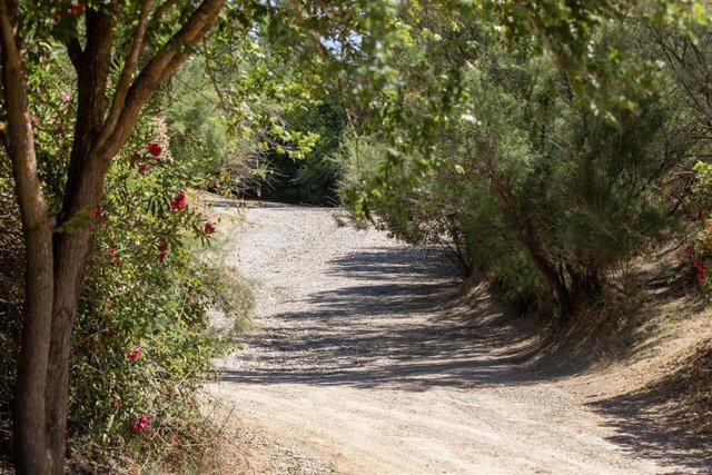 El Vado del Quema, totalmente seco.