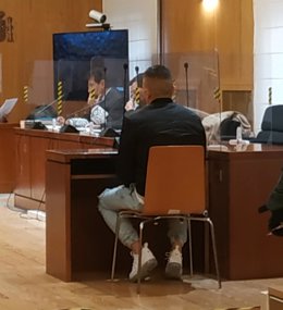 El joven condenado, durante la vista oral del juicio celebrado el pasado año en la Audiencia de Valladolid.