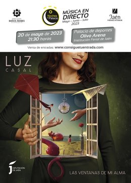 Cartel del concerto de Luz Casal