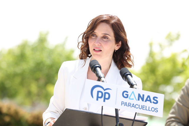 Isabel Díaz Ayuso en Paracuellos de Jarama