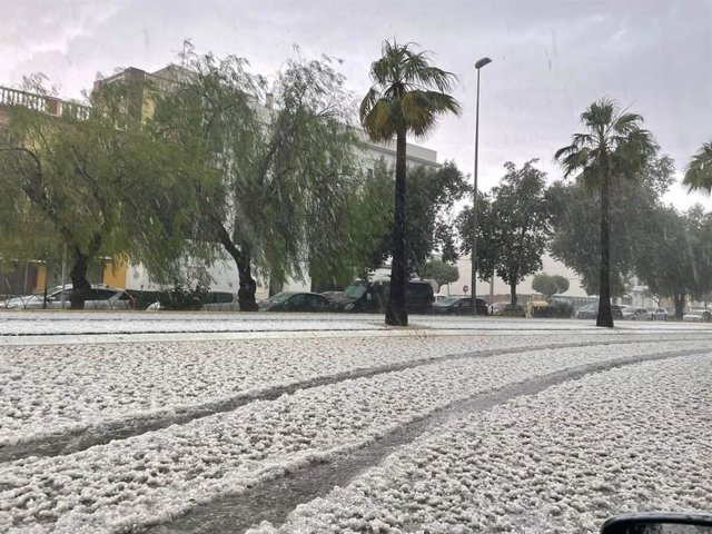 Granizada en Los Palacios