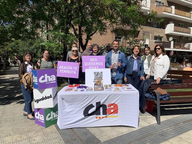 Acto electoral de CHA en el Actur.