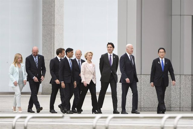 Los líderes del G7 en Ucrania 