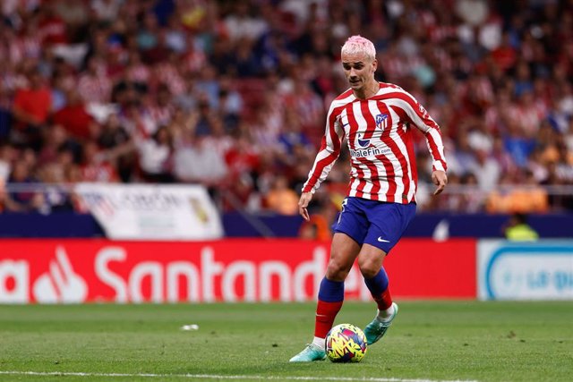 Antoine Griezmann, durante un partido con el Atlético de Madrid.