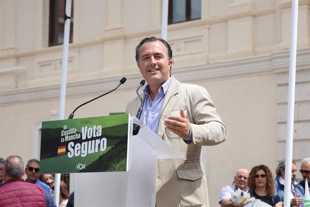 El candidato de Vox a la Presidencia de Castilla-La Mancha, David Moreno