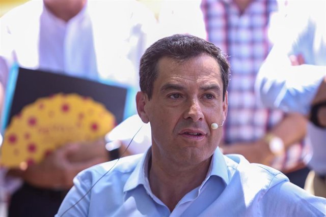 El presidente de la Junta de Andalucía y del PP-A, Juanma Moreno, en una imagen de archivo. 