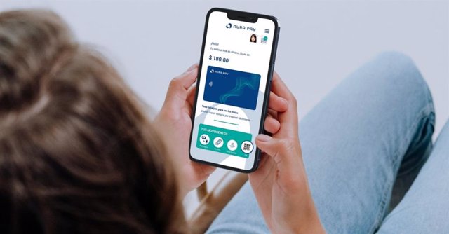 App de la fintech Aura Pay.